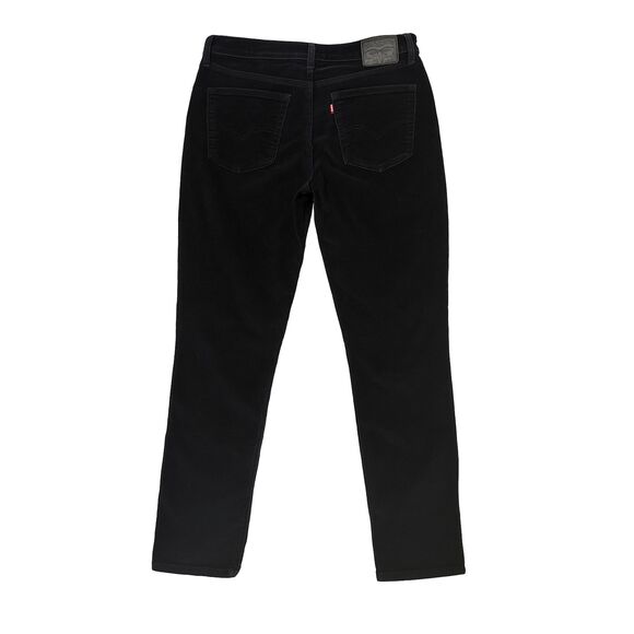 Levi's 721 Jeans 32x30 Black Corduroy Mid Rise Straight Fit Preppy Casual Pants - Picture 8 of 9
